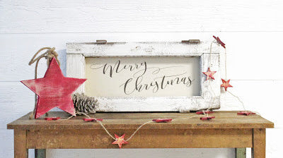 The perfect Christmas decor for your vintage style farmhouse