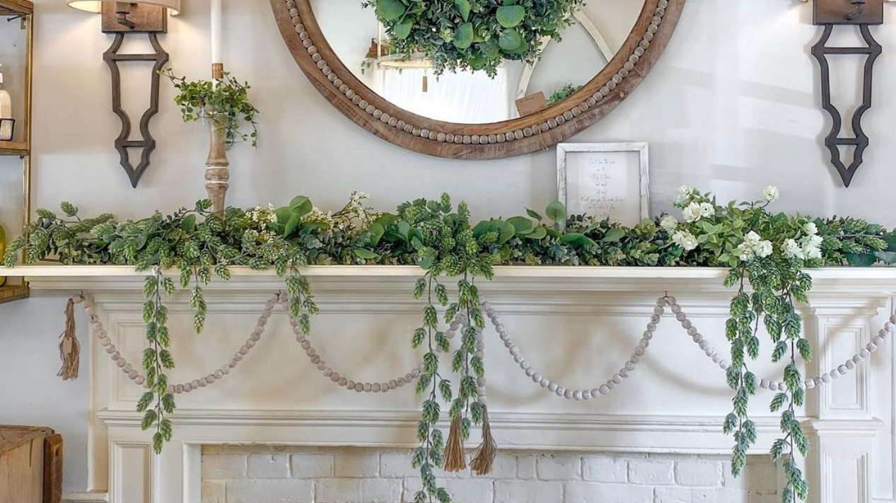 Brighten your space with faux winter greenery