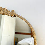 Antique Gold Arch Shaped Mirror Close Up