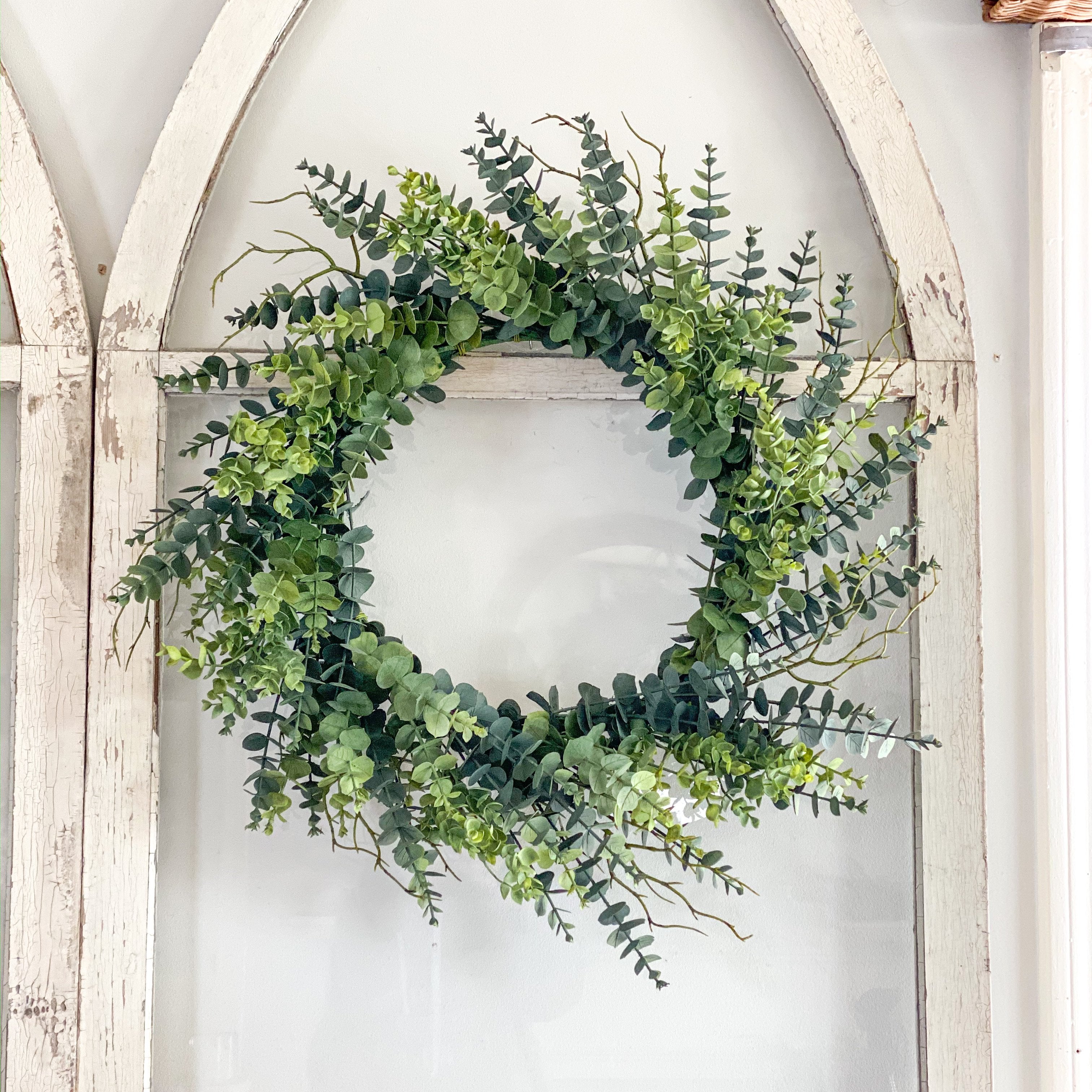 Forget the winter blahs with fresh faux greenery