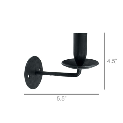 Edwin Black Candle Wall Sconce - Thumbnail 2