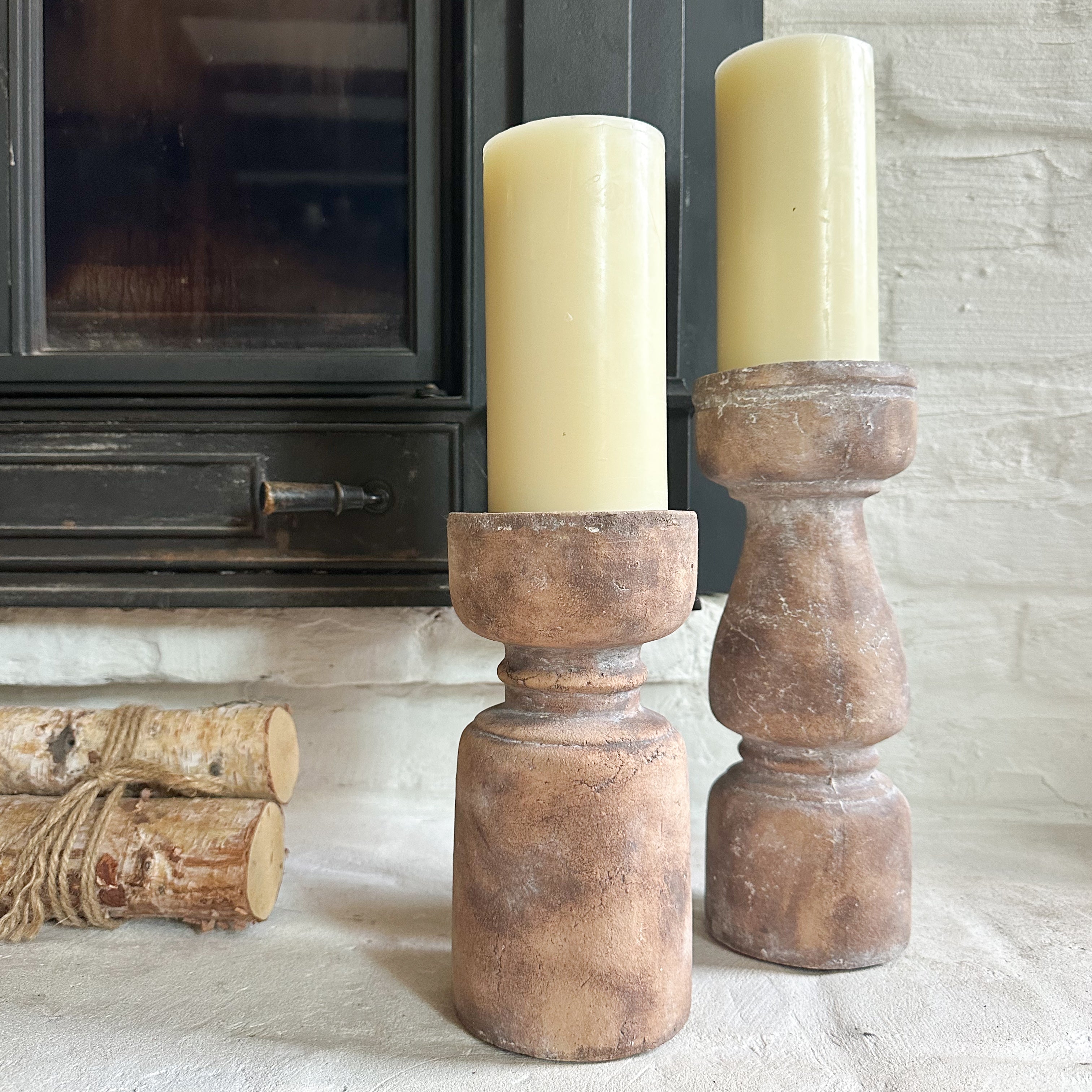 Evelyn Terracotta Candle Pillar 2 Sizes