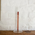 Oxford Amber Glass Candlestick