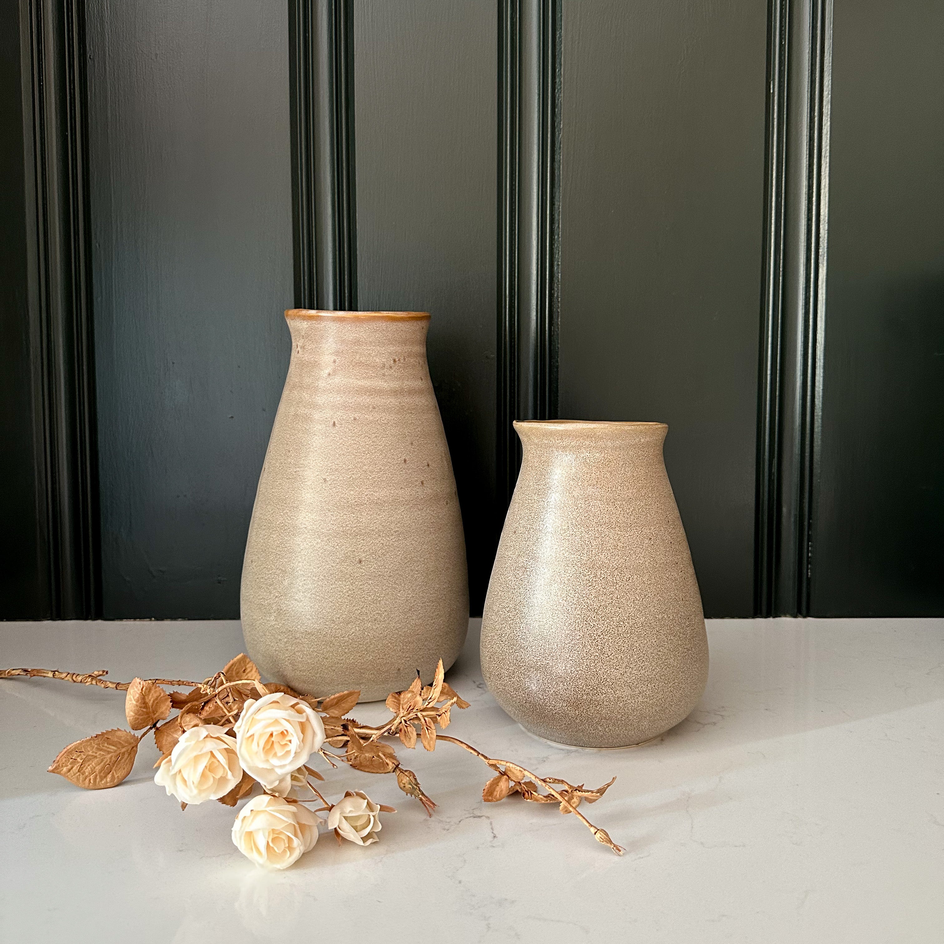 Earthen Stoneware Vases Two Sizes