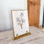 Brass & Metal Glass Frame on Stand