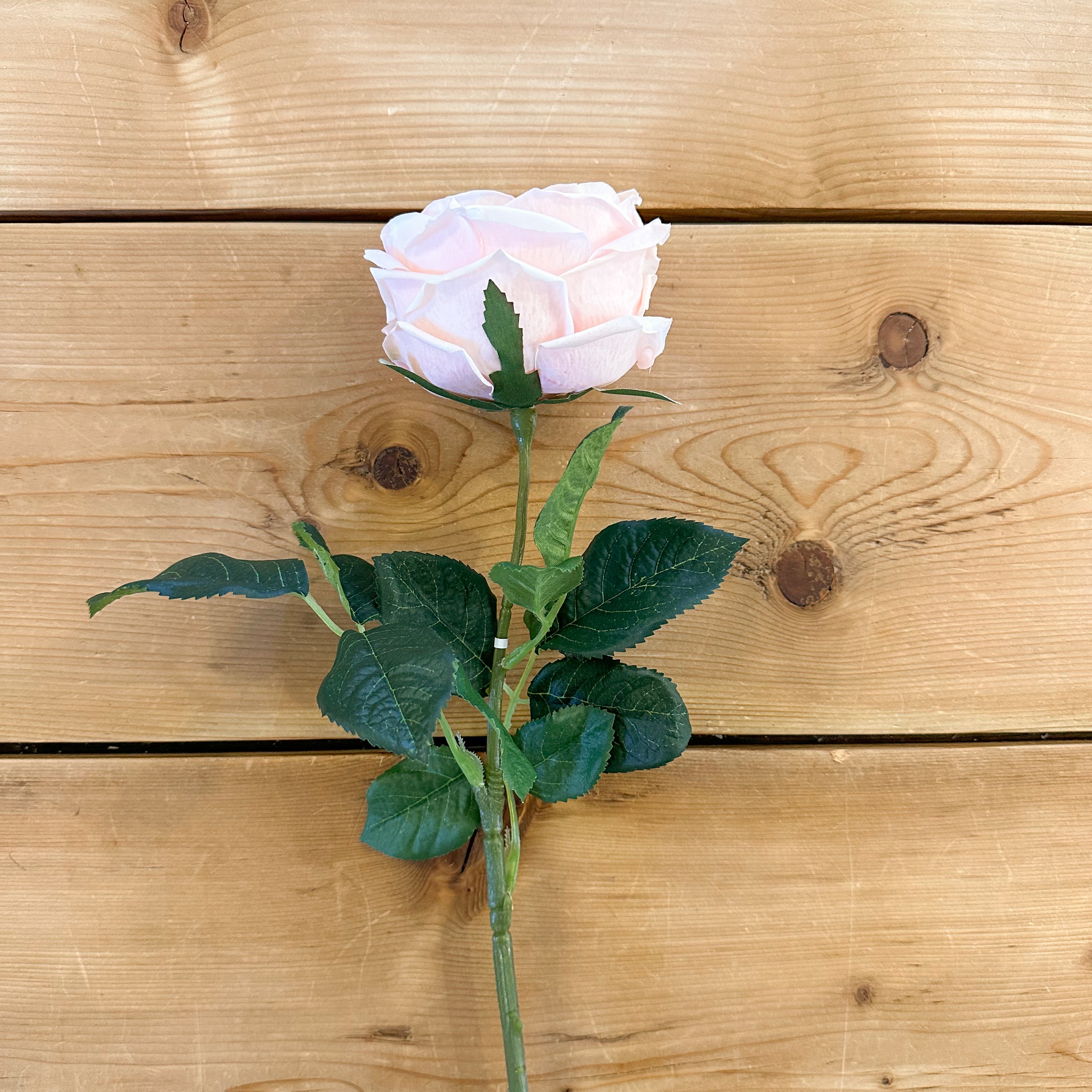 Real Touch Pink Rose Stem