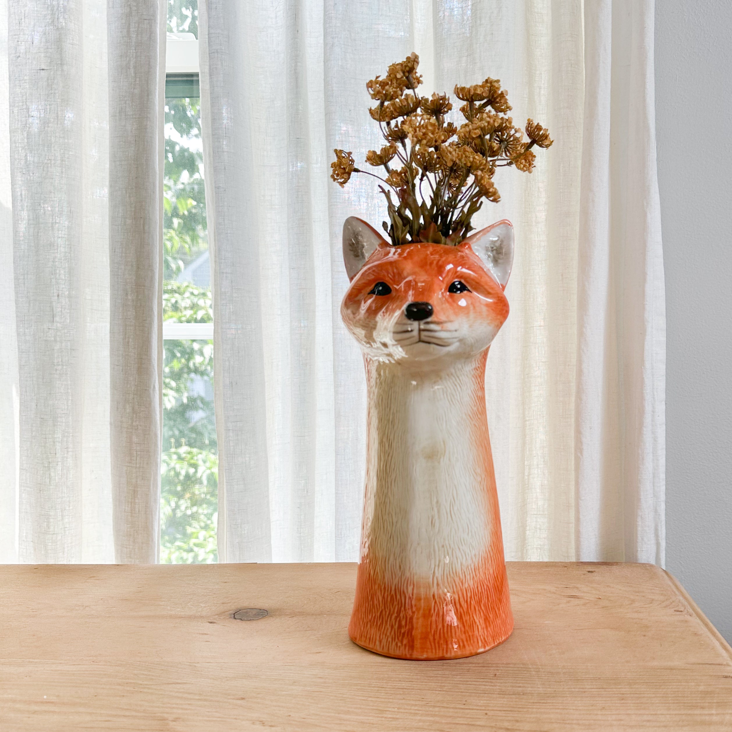 Frankie the Fox Vase – Purple Rose & Co