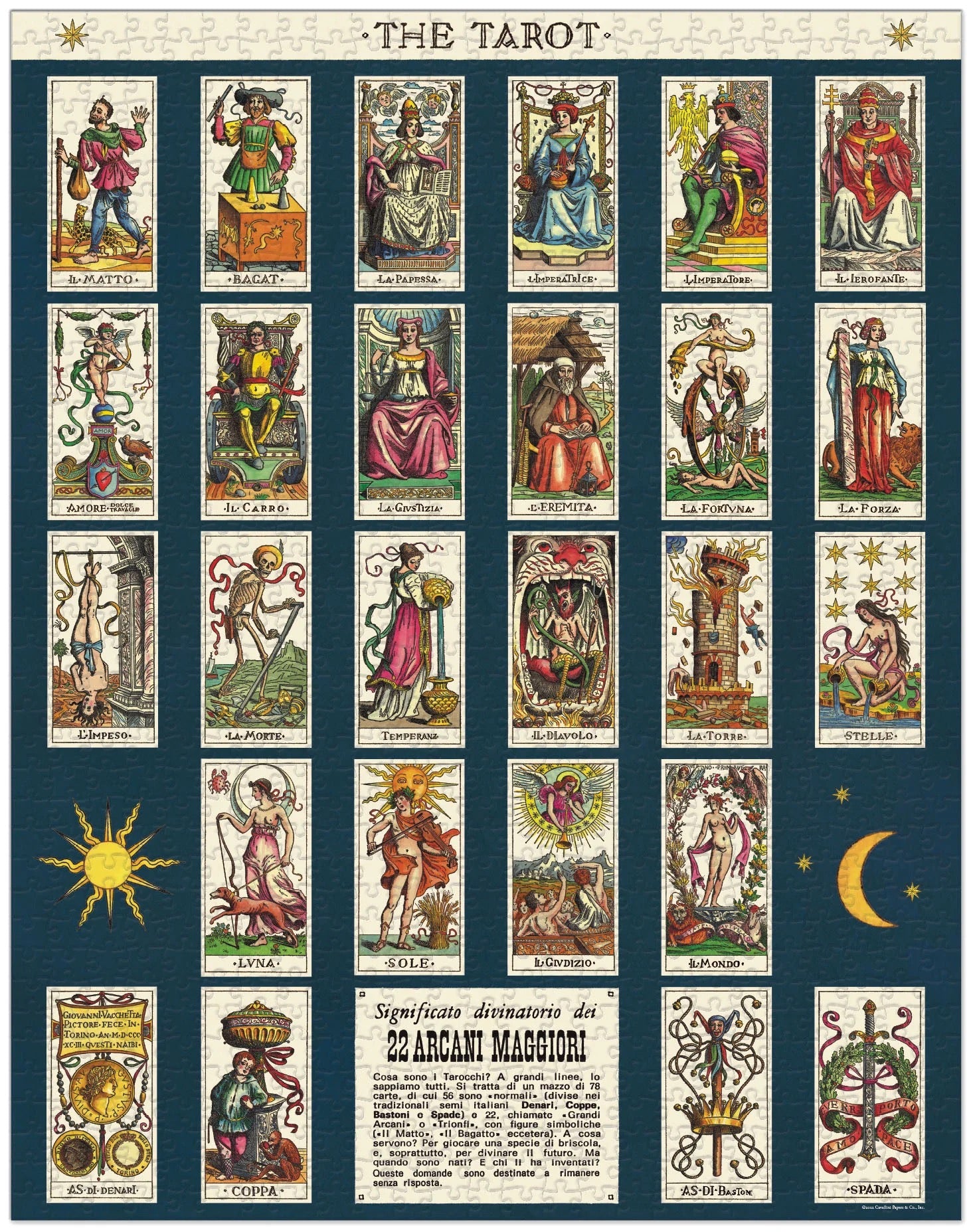 Tarot 1000 Piece Vintage Style Jigsaw Puzzle