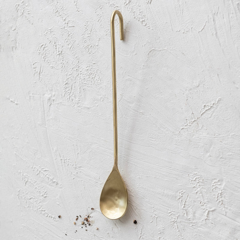 Forged Brass Long Spoon