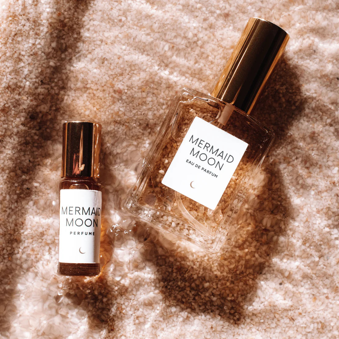 Organic perfume featuring notes of blood orange, black coconut, vanilla, Arabian sandalwood, and African musk.