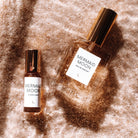 Organic perfume featuring notes of blood orange, black coconut, vanilla, Arabian sandalwood, and African musk.