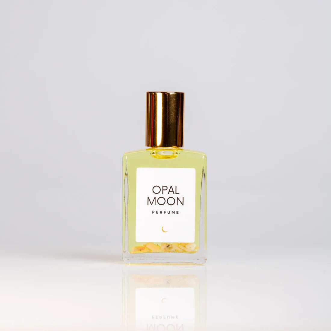 Organic perfume featuring notes of tuberose, vanilla, amber blanc and sweet musk.