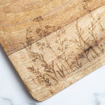 Herbology Etched Wooden Tray