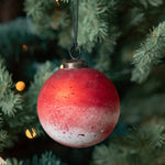 Red & White Speckles Ornament
