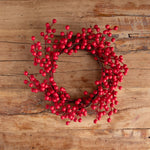 Merriest Red Berry Candle Ring 3 Sizes