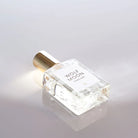Organic perfume featuring notes of vanilla, amber and soft musk.