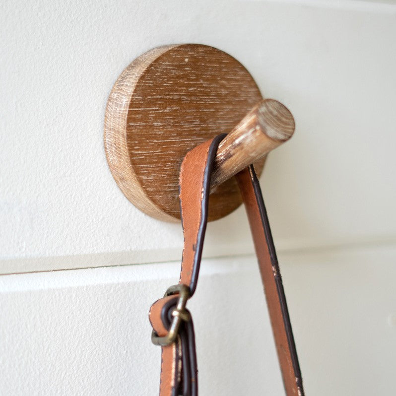 Reclaimed Wooden Coat Hook Round
