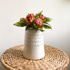Lera Ceramic Vase With Faux Flowers