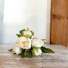 Faux White Peony Bouquet Bundle