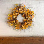 Ochre Penny Leaf Wreath