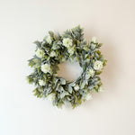 White Blooms Mini Wreath
