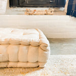 Tufted Floor Cushion Cream