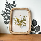 Pressed Real Florals In Rectangular Frame