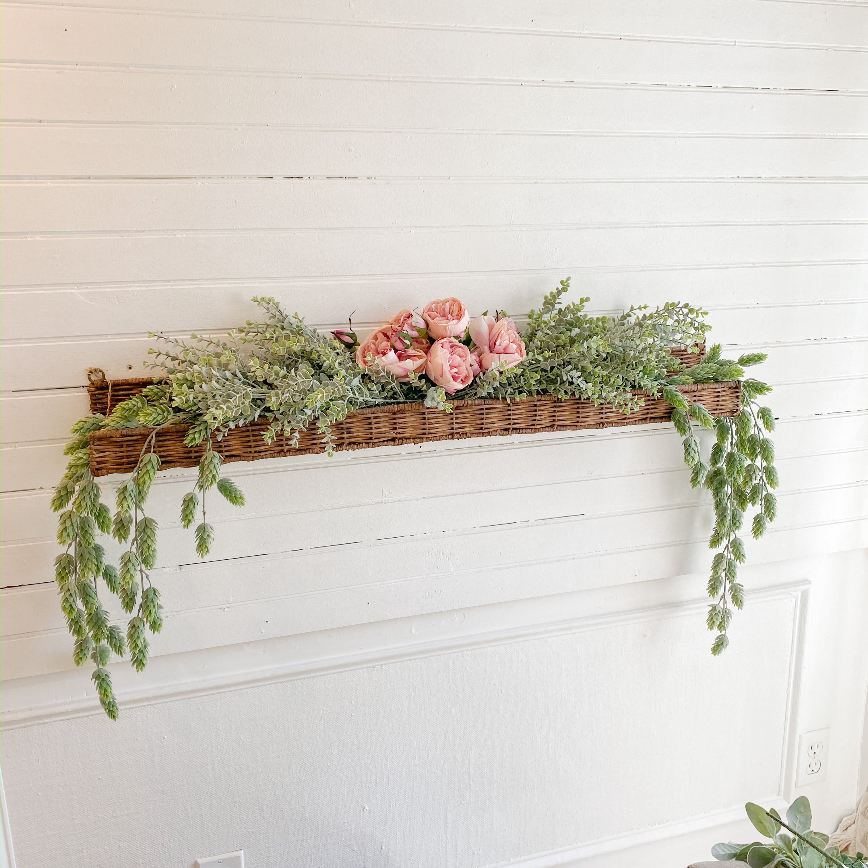 Hand Woven Rattan Basket Ledge